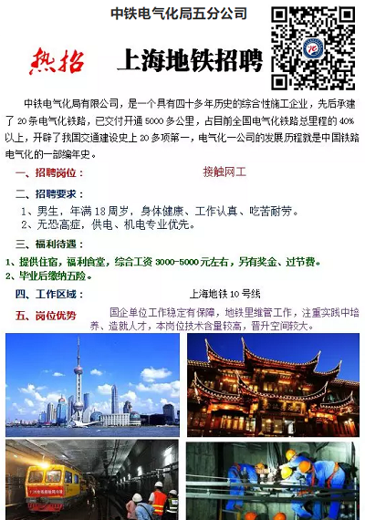 中鐵電氣化局五公司來我校招聘 就業(yè)信息